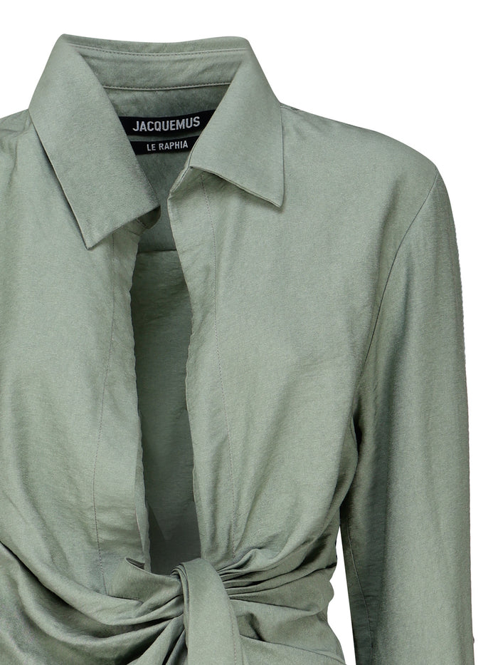 Jacquemus Shirts Khaki Viscose