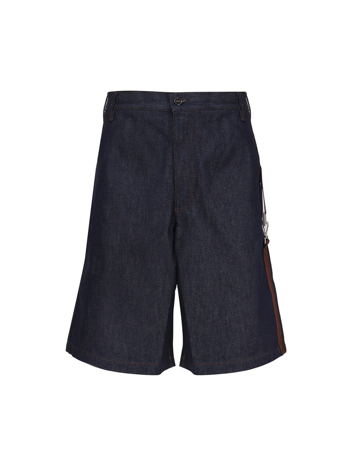 Jacquemus Shorts Navy/brown Cotton