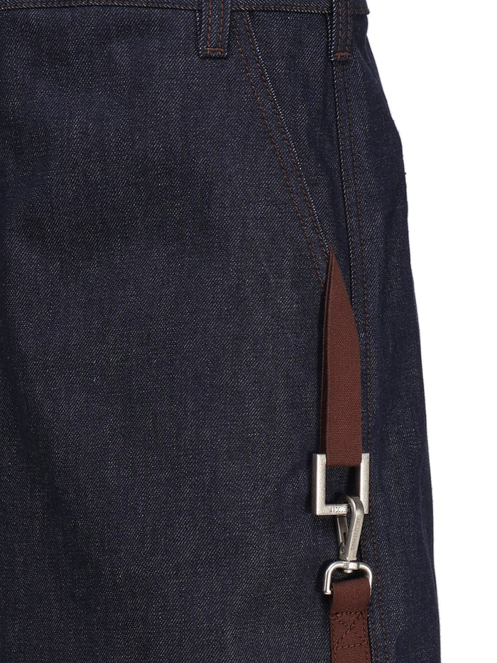 Jacquemus Shorts Navy/brown Cotton