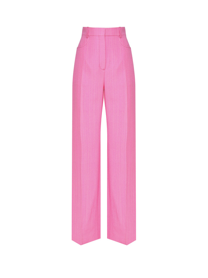 Jacquemus Trousers Pink Viscose