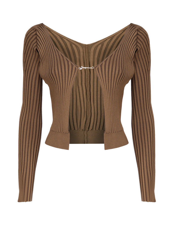 Jacquemus Sweaters Brown Viscose