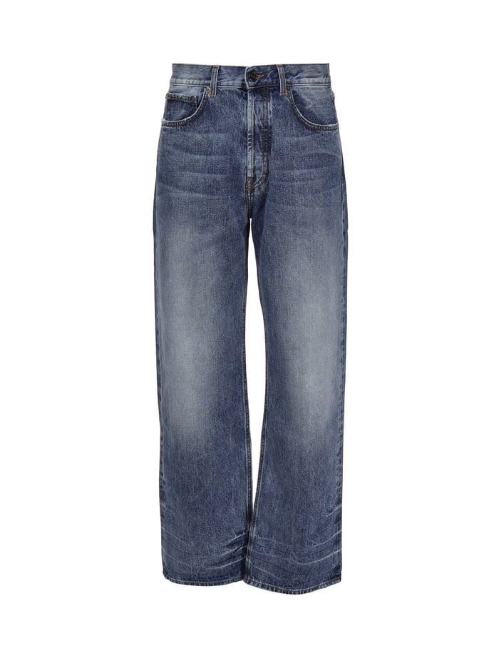 Jacquemus Trousers Blue/tabac Cotton