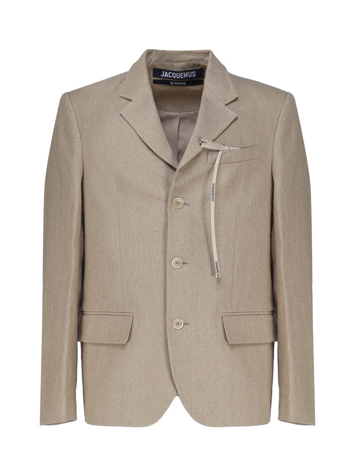 Jacquemus Jackets Beige Linen