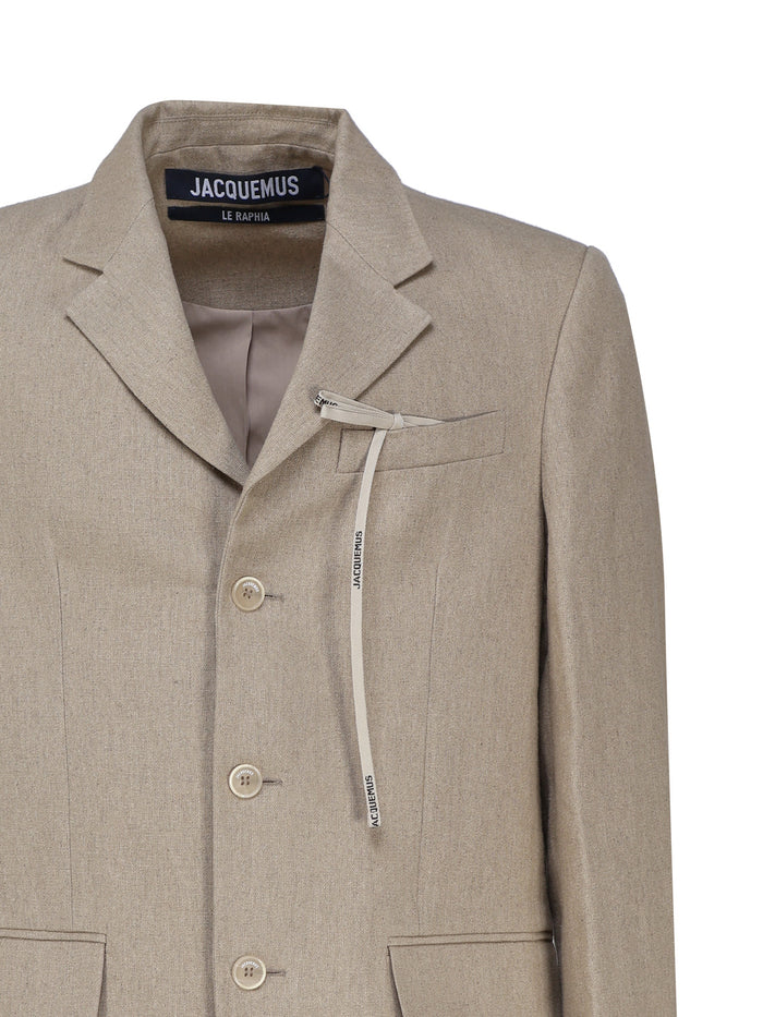 Jacquemus Jackets Beige Linen