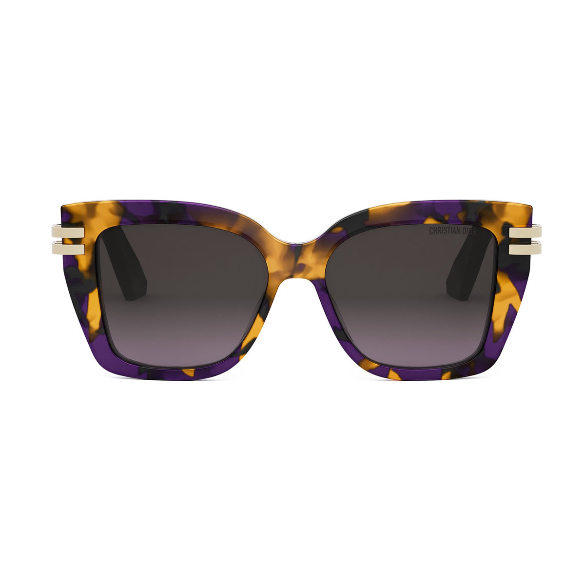CDior S1I 24f2 Havana Giallo Viola Multicolore Acetate Occhiali Da Sole