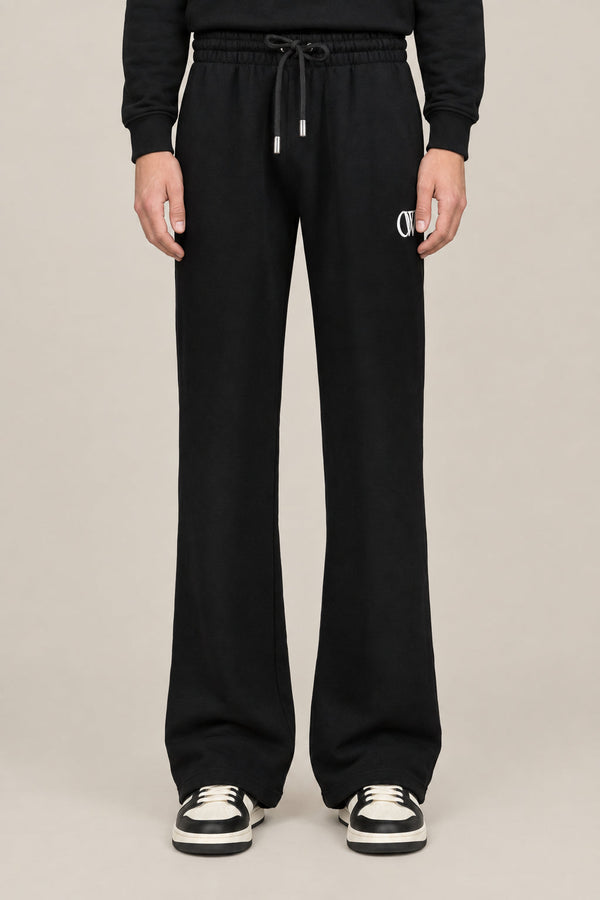 Off-White Mens Black Cotton Sweatpants Clothing