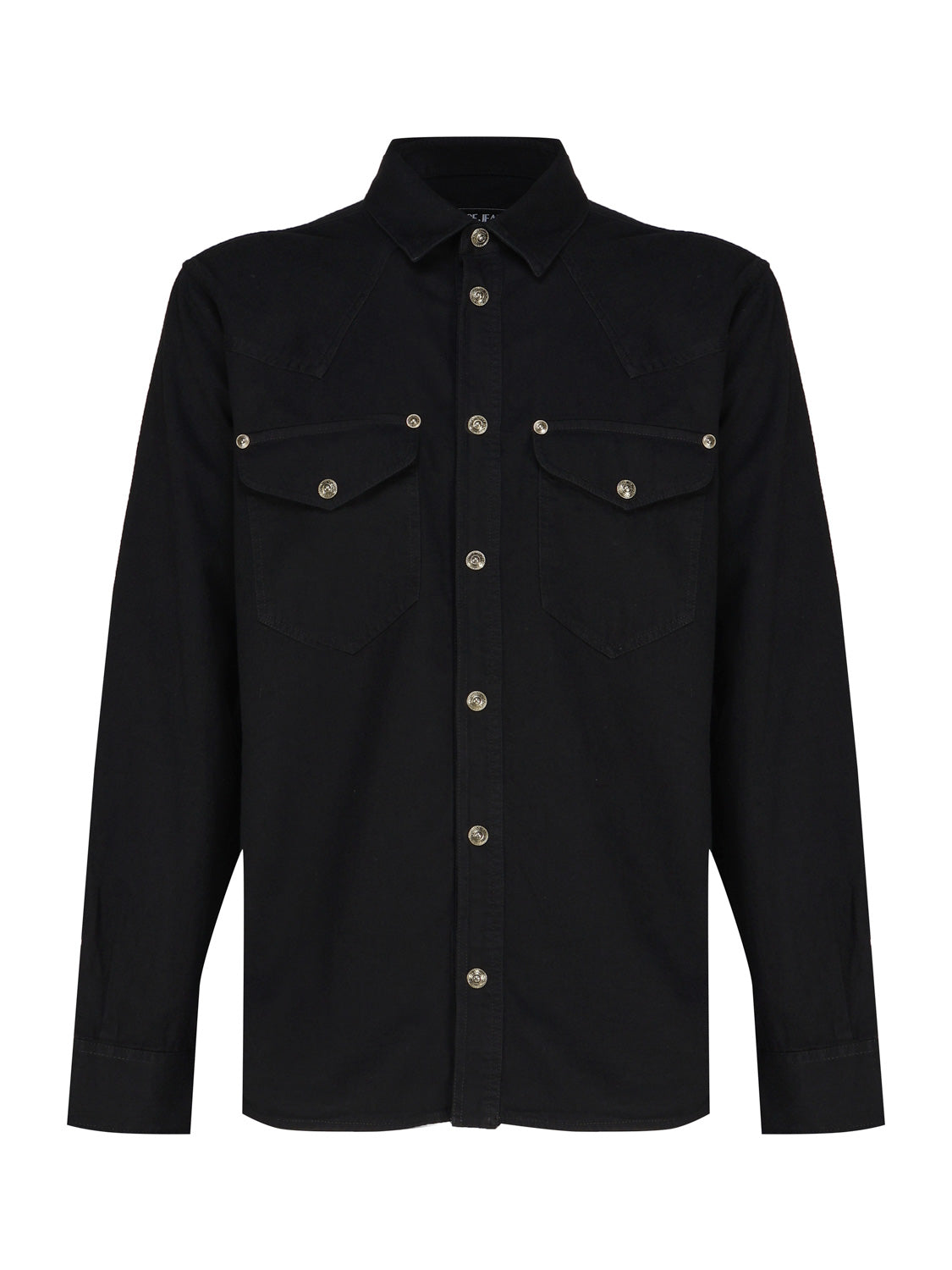 Versace Jeans Couture Shirts Black Cotton