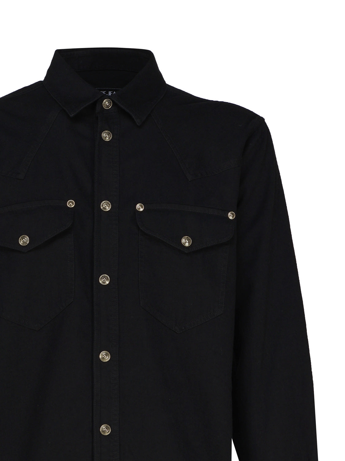 Versace Jeans Couture Shirts Black Cotton