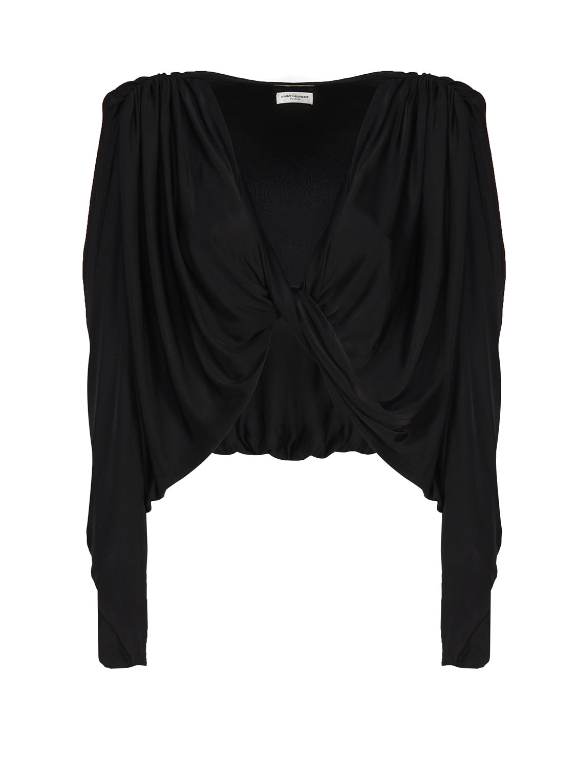 Saint Laurent Top Black Viscose