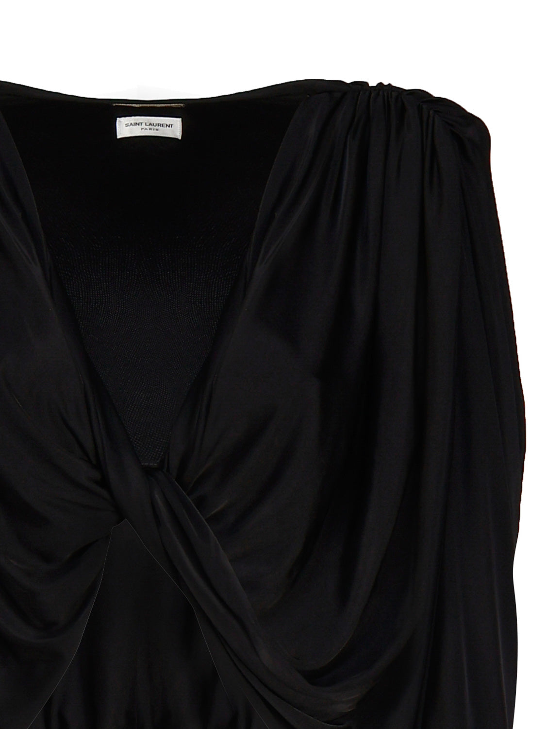 Saint Laurent Top Black Viscose