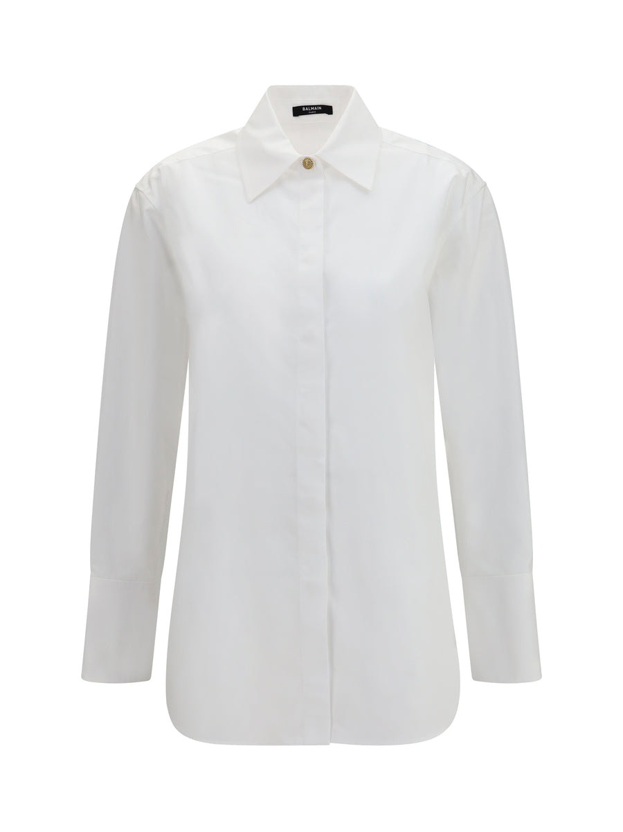 Balmain 100% Cotton shirt in white