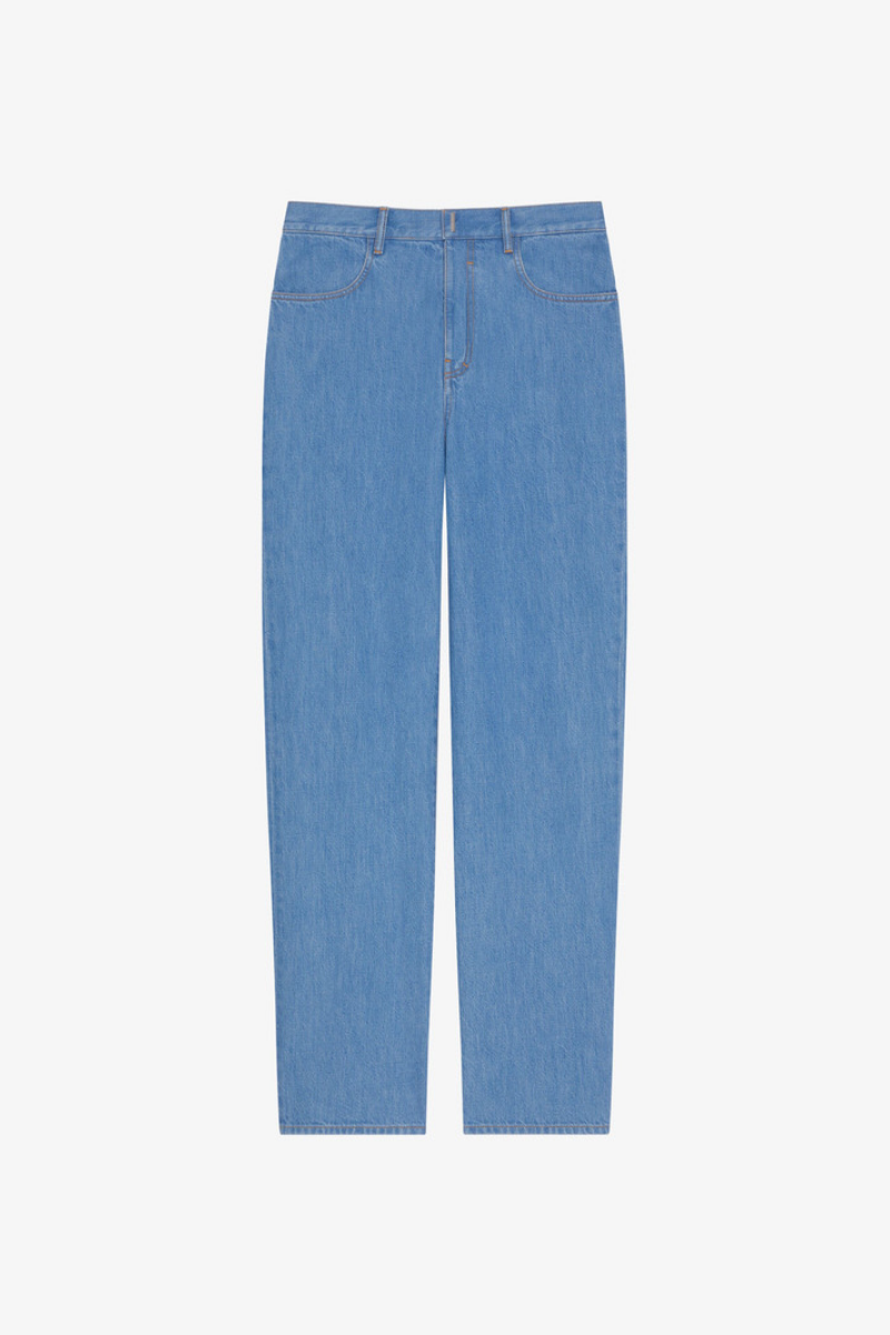 Givenchy Round Regular Fit 5 Pockets Denim_light Blue Clothing