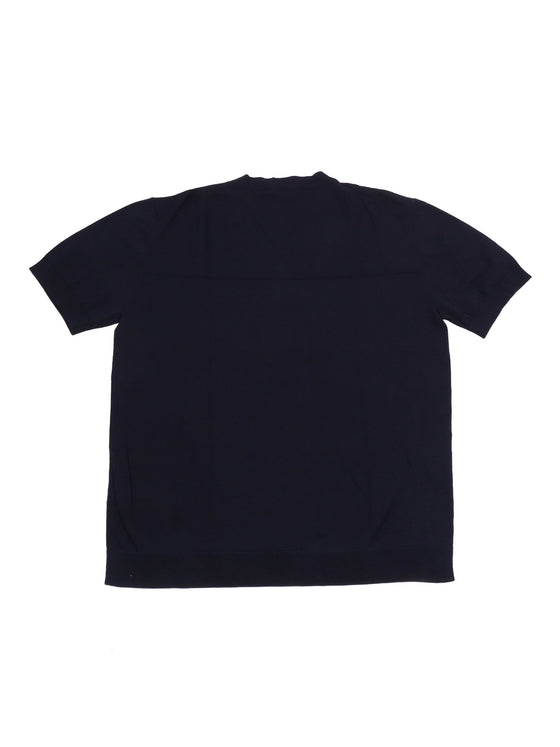 Short Sleeve T-Shirt Blue Cotton Sleeves