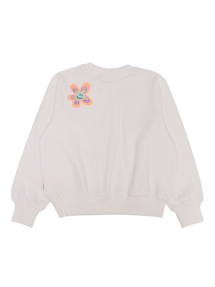 Marge Sweat shirt White Cotton Organic Sweatshirt
