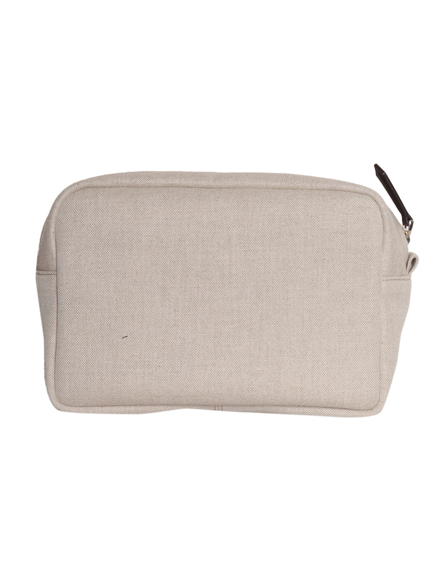 CANVAS BEAUTY CASE Beige Handbag
