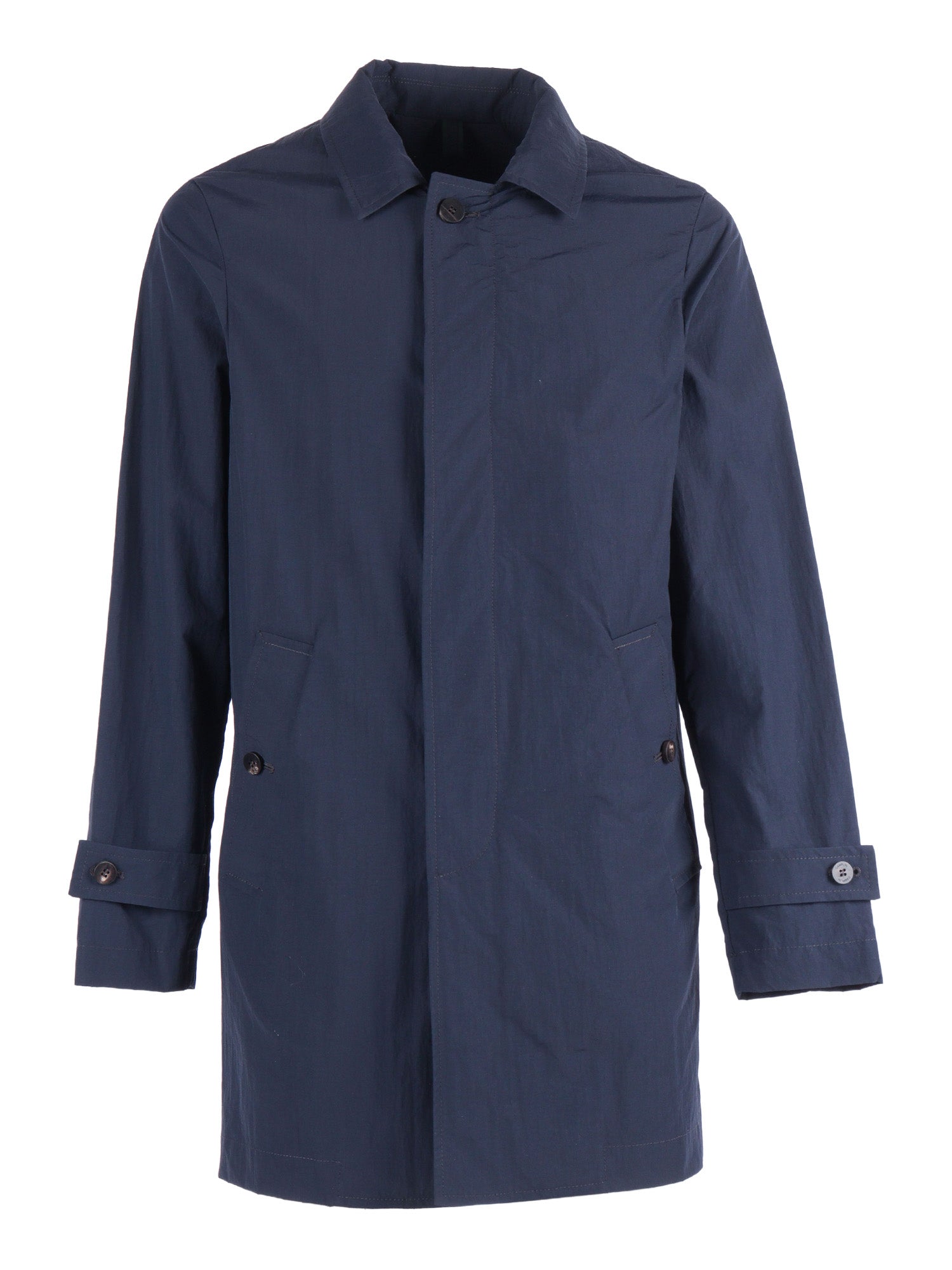 Rain - Bl Blue Polyamide Cotton Jacket
