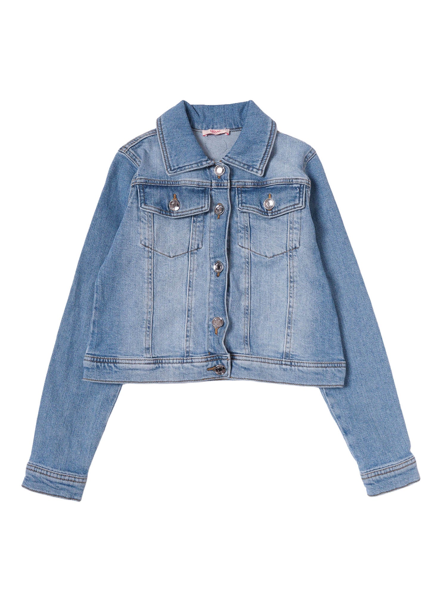 Jacket Blue Cotton Elastane
