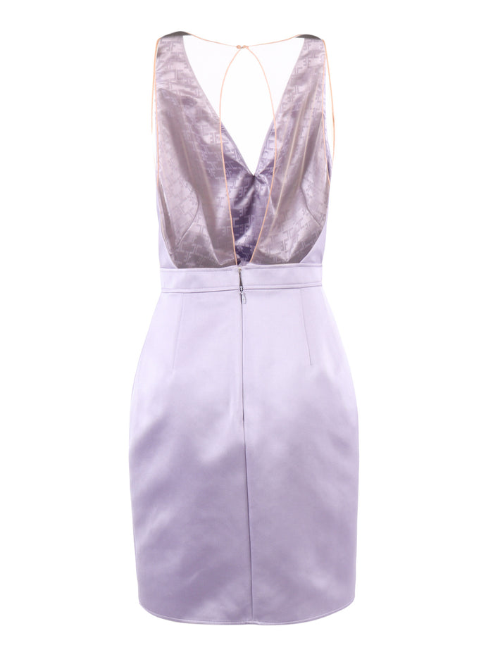 JACKET WITH DRESS Purple Polyester