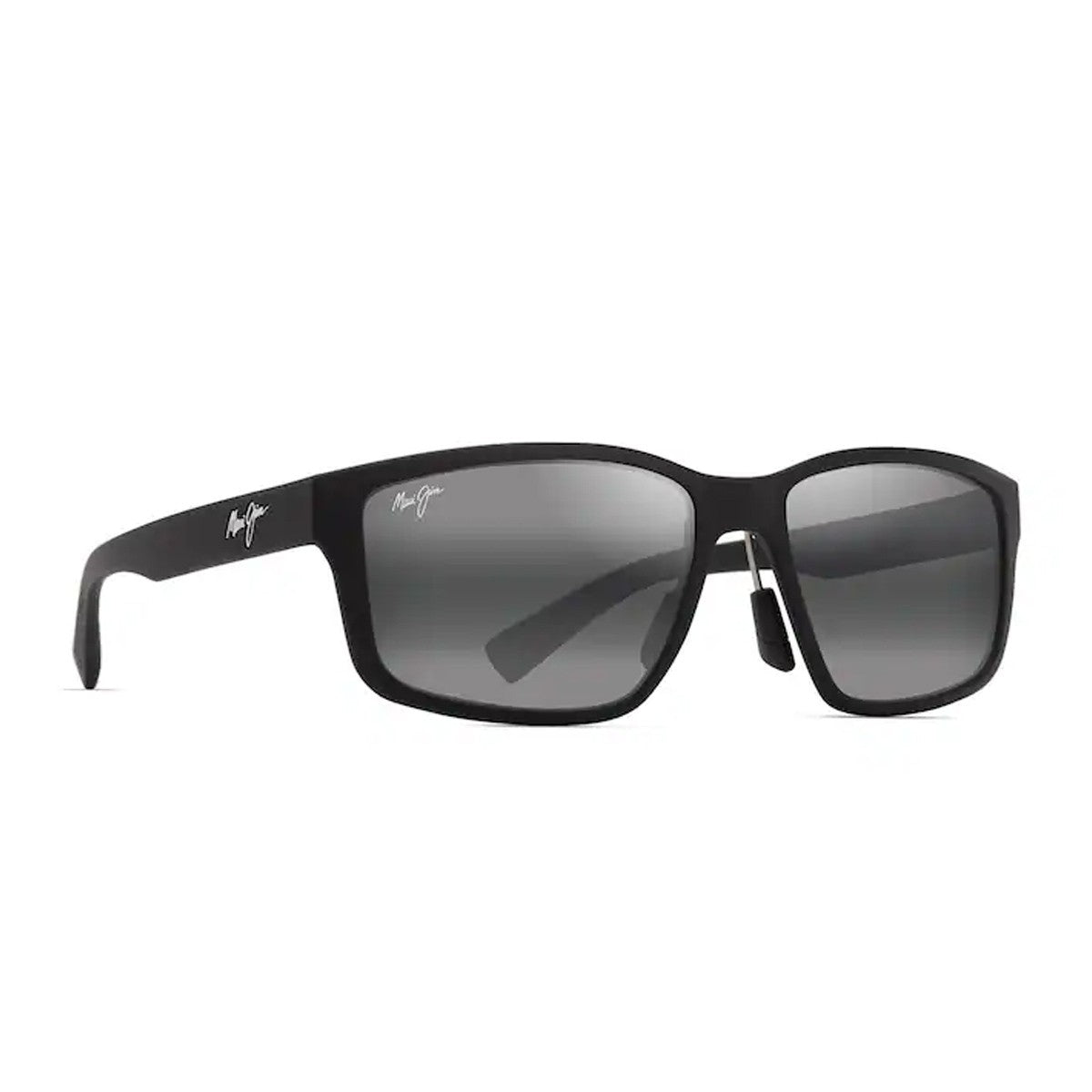 Maui Jim Walewaha Af Matte Black Acetato Sunglasses