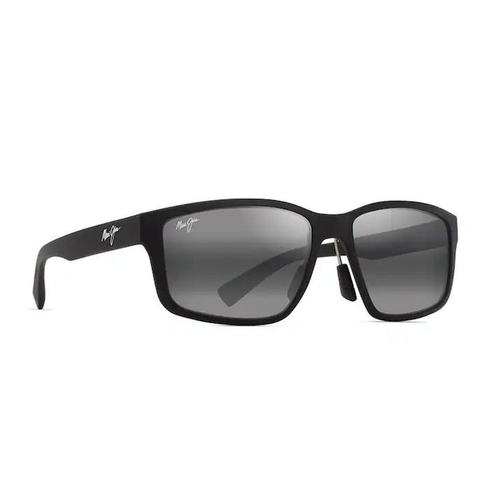 Maui Jim Walewaha Af Matte Black Acetato Sunglasses