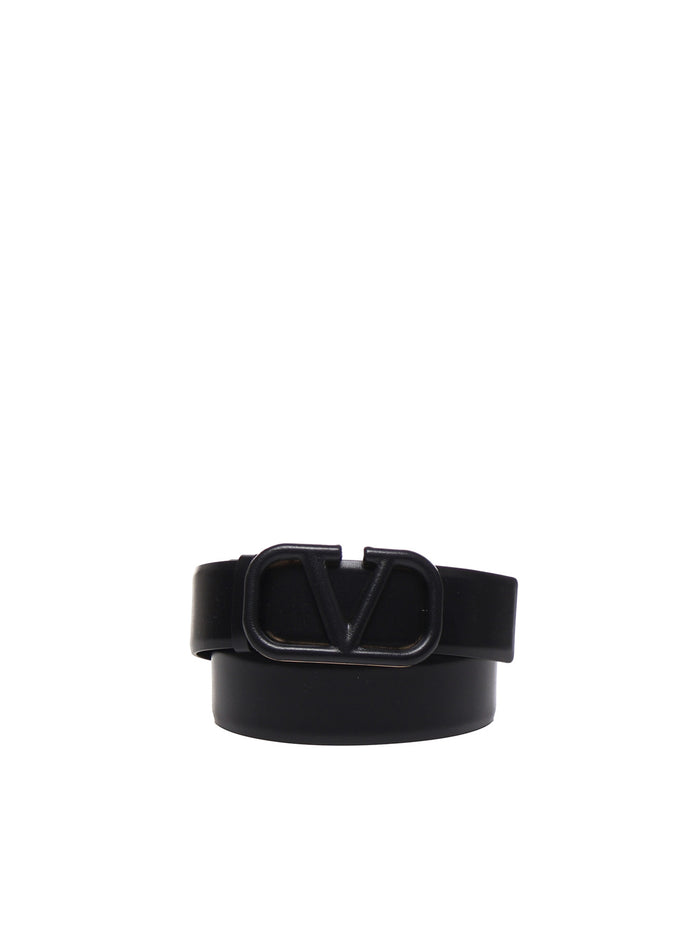 Valentino Garavani Belts Black Calfskin