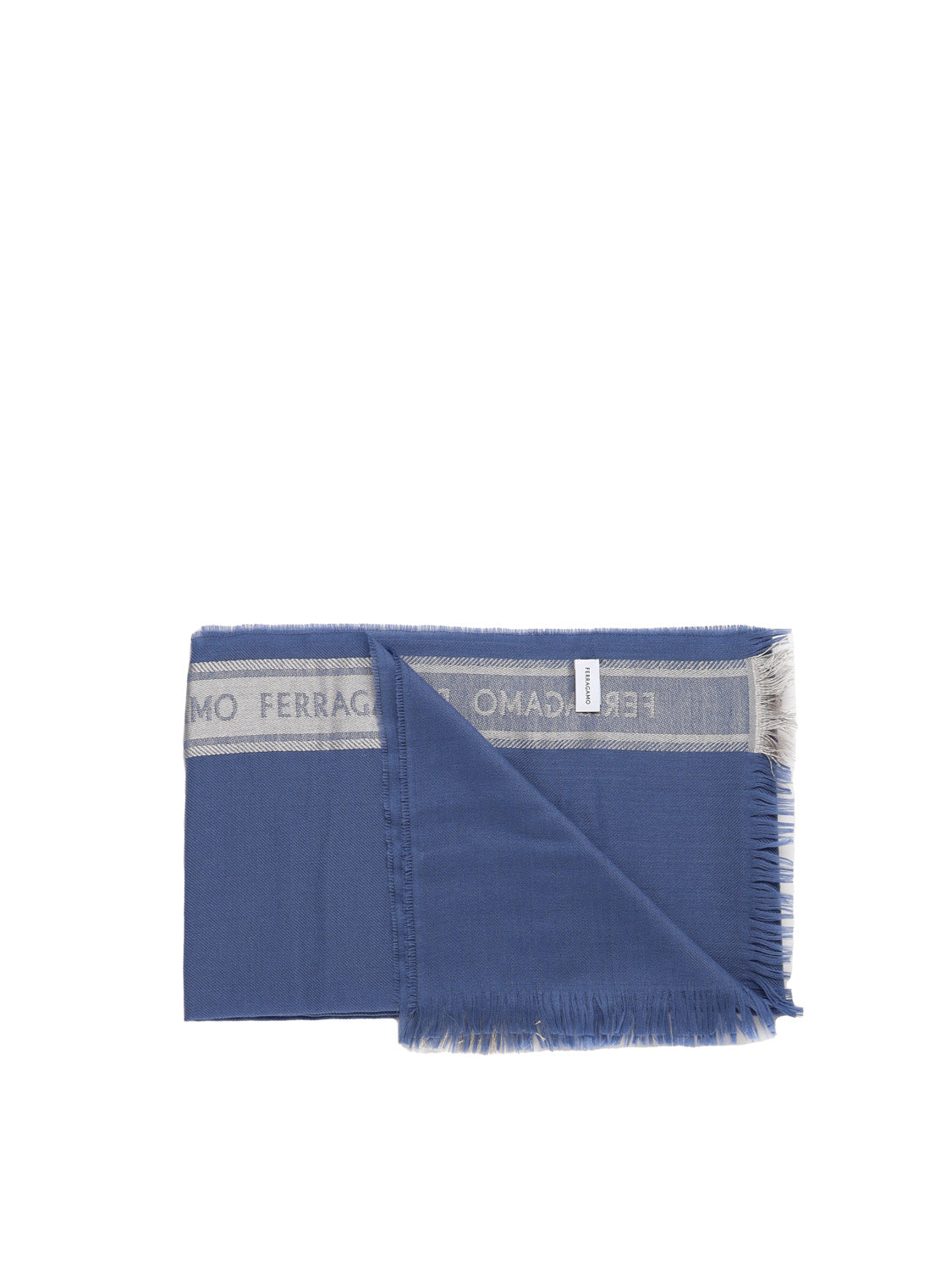 Ferragamo Scarfs Denim/grigio Wool
