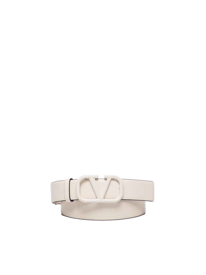 Valentino Garavani Belts White Calfskin