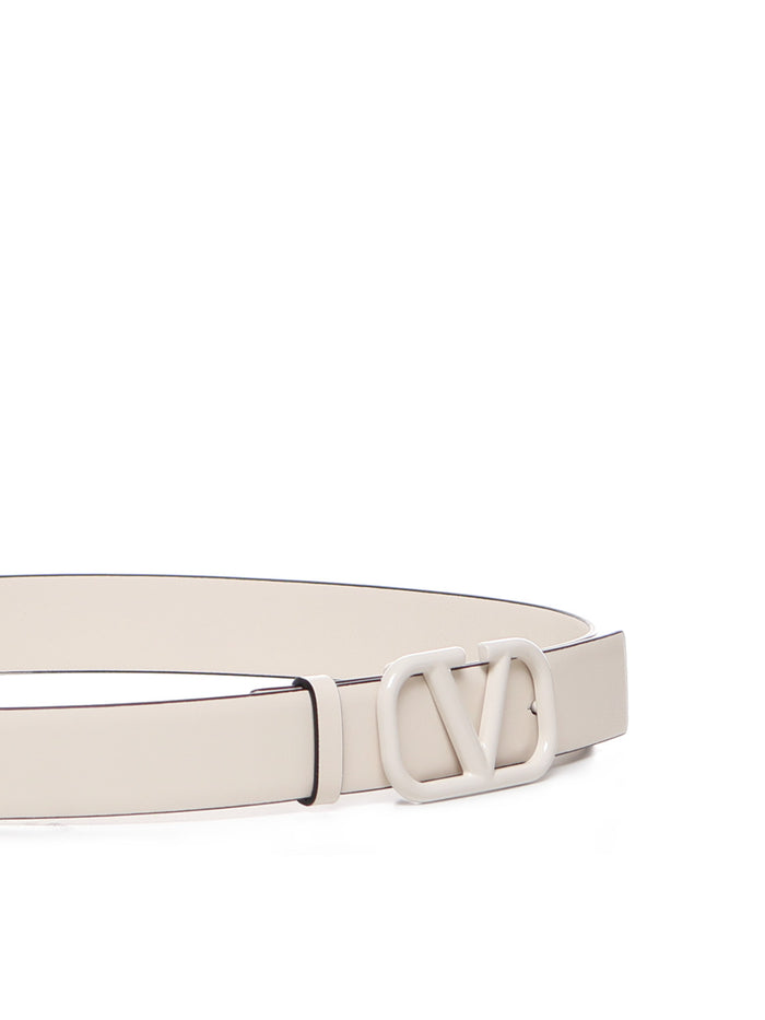 Valentino Garavani Belts White Calfskin
