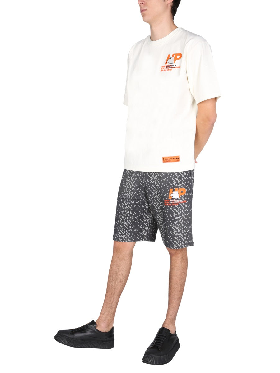Bermuda With Rubber Logo Black Short