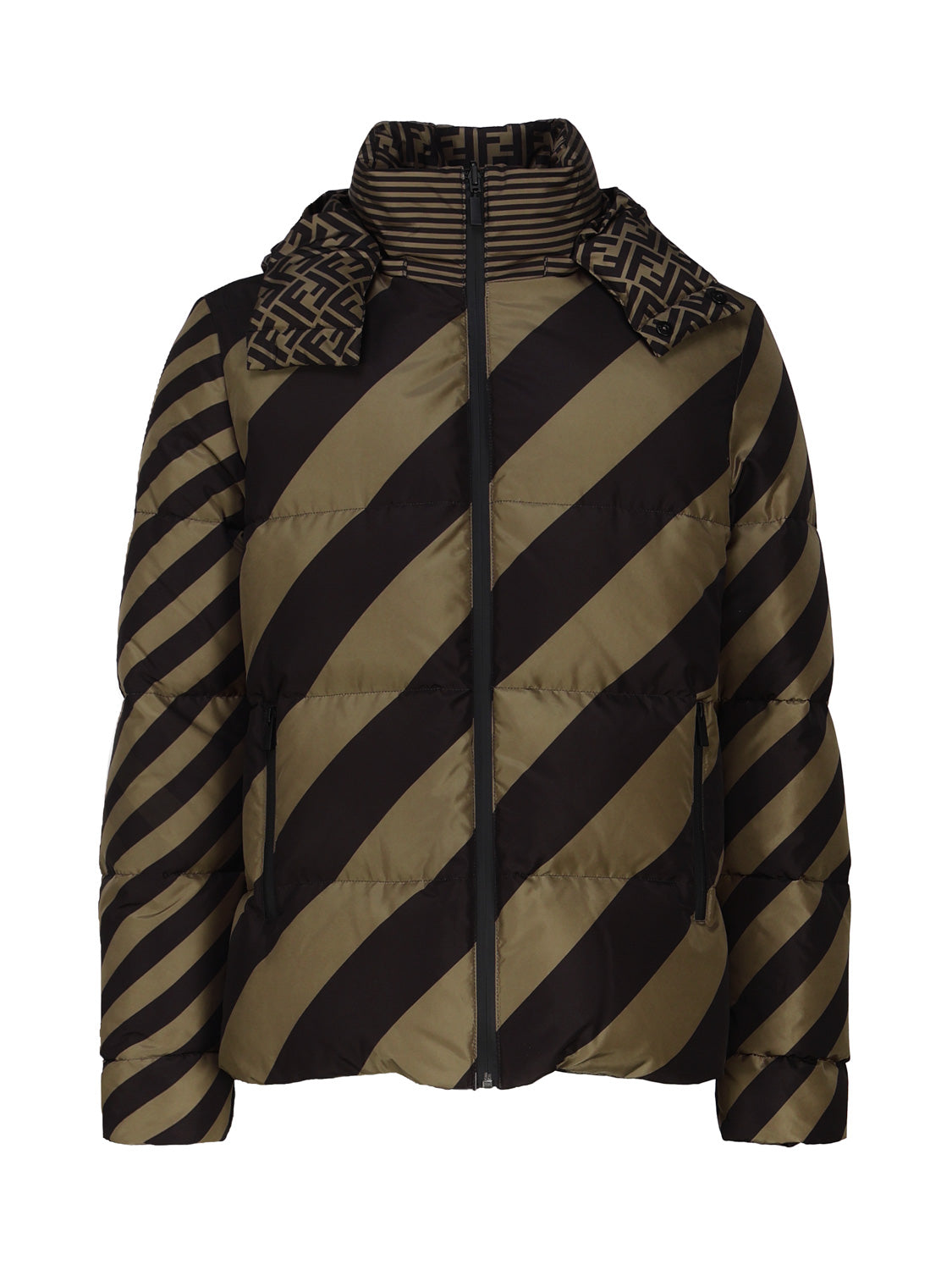 Fendi Coats Tabacco/moro Pl+fod.:pl