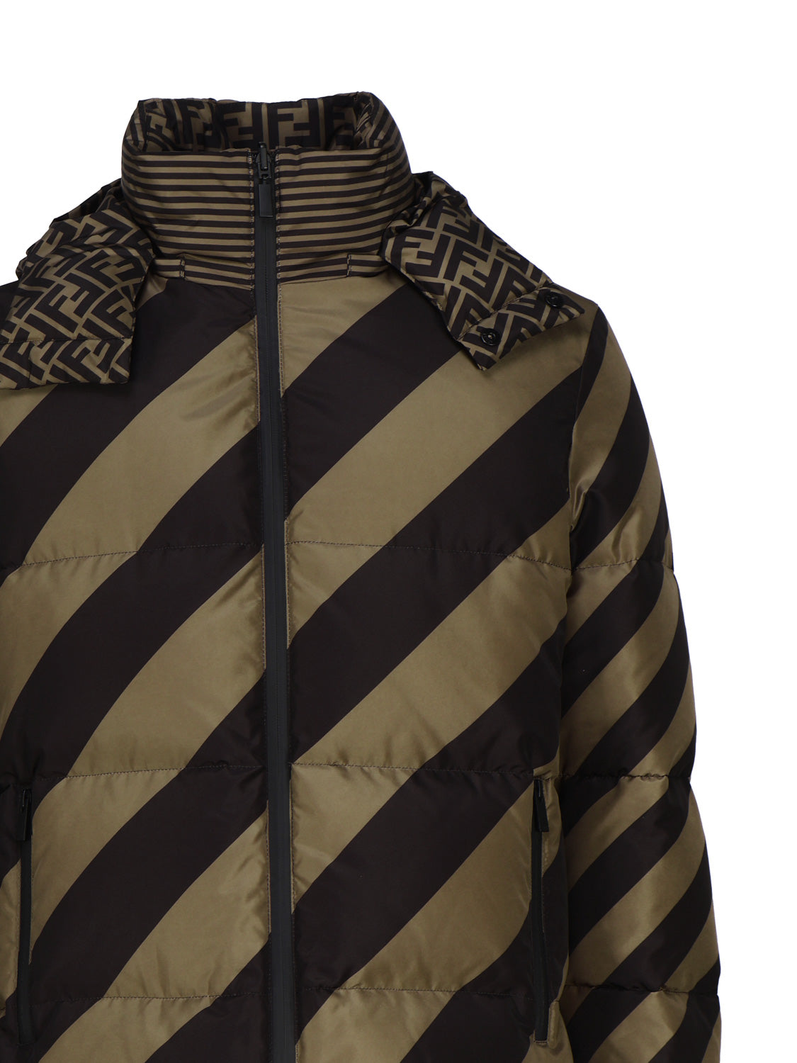 Fendi Coats Tabacco/moro Pl+fod.:pl