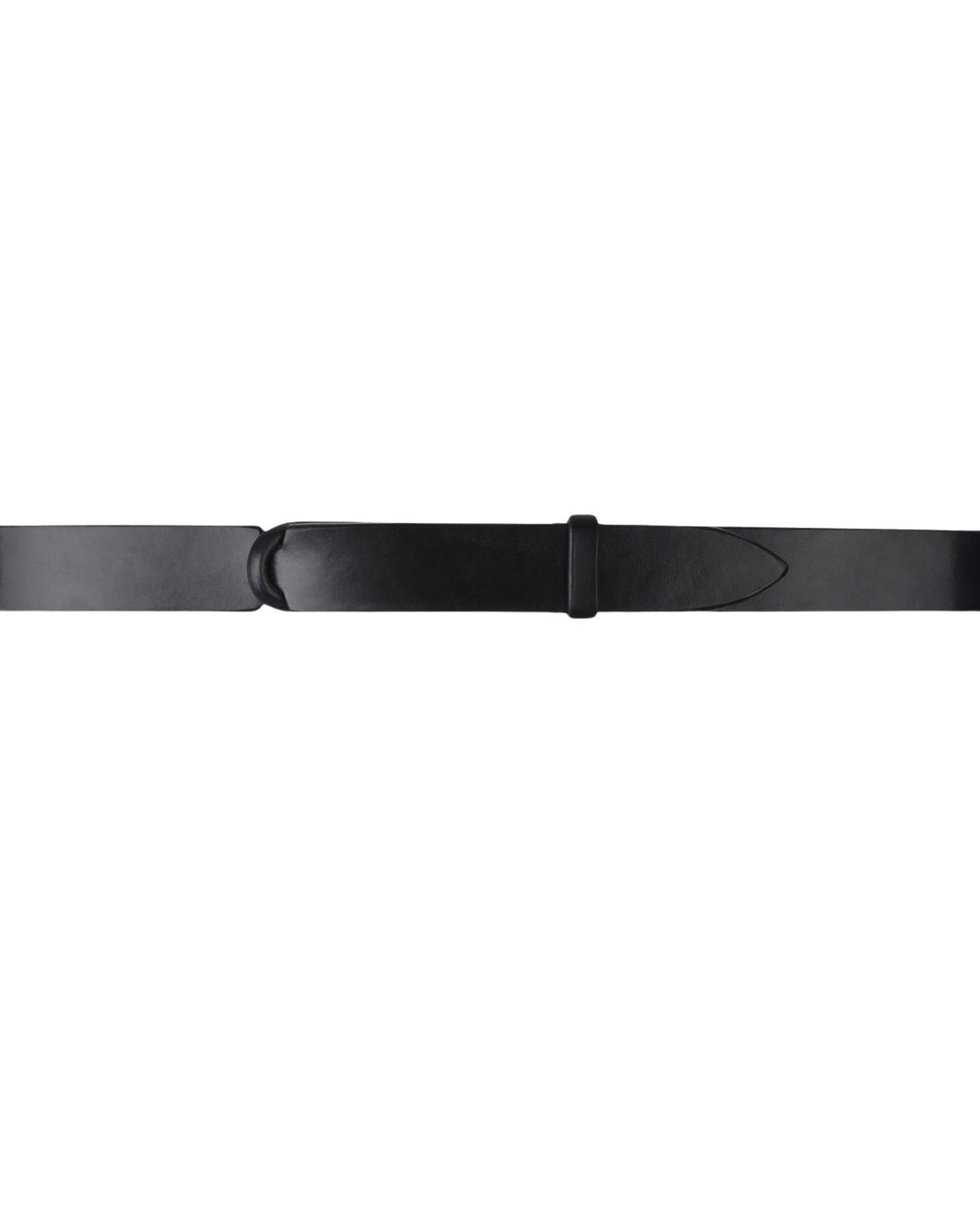Nobuckle Bull Blue Leather Belt