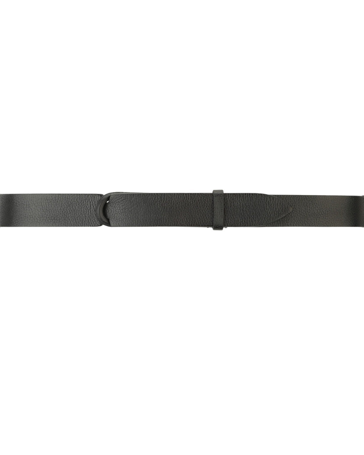 Chevrette Leather Nobuckle Black Belt