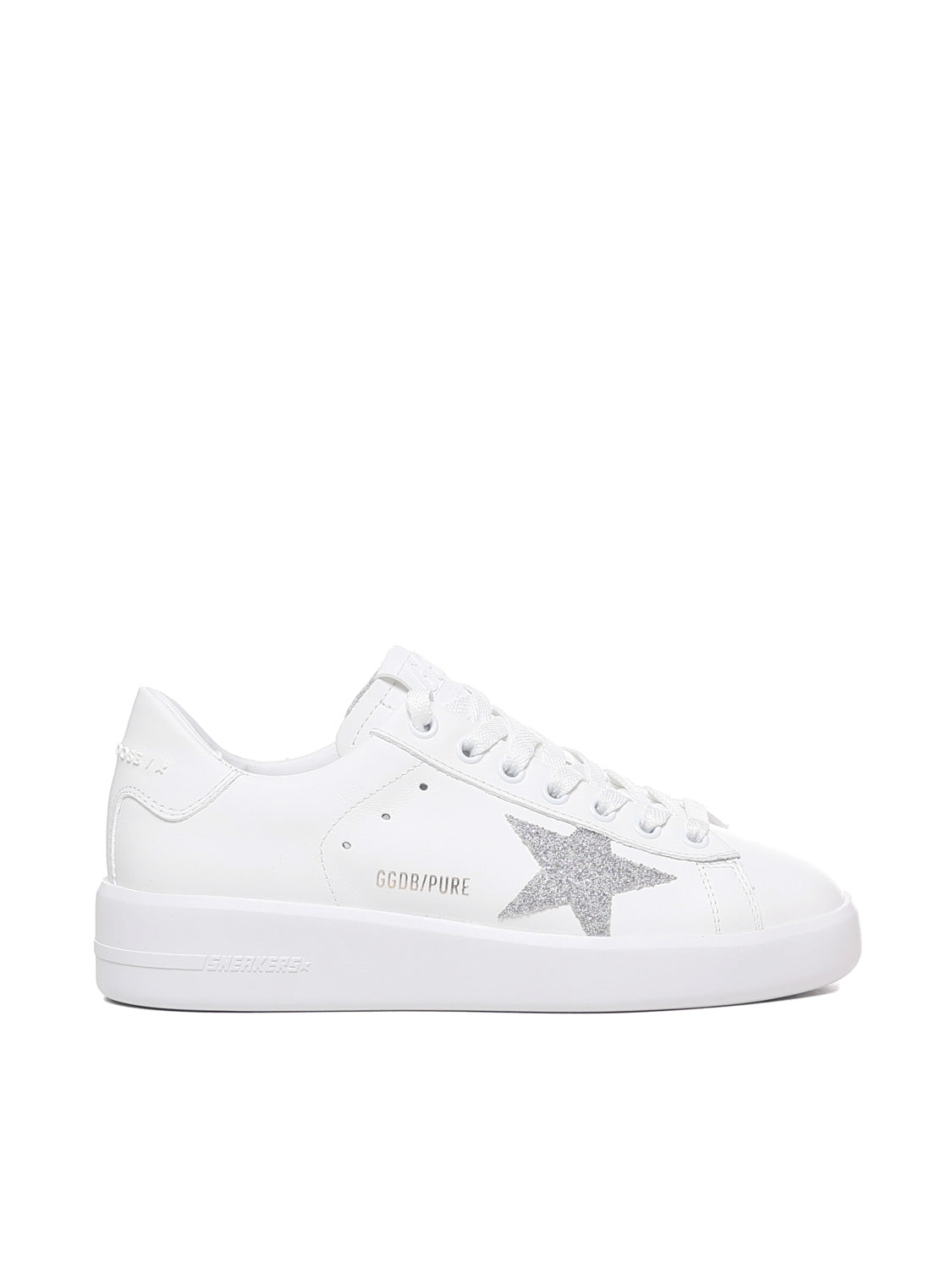 Golden Goose Sneakers White Cow Leather ; Crystal