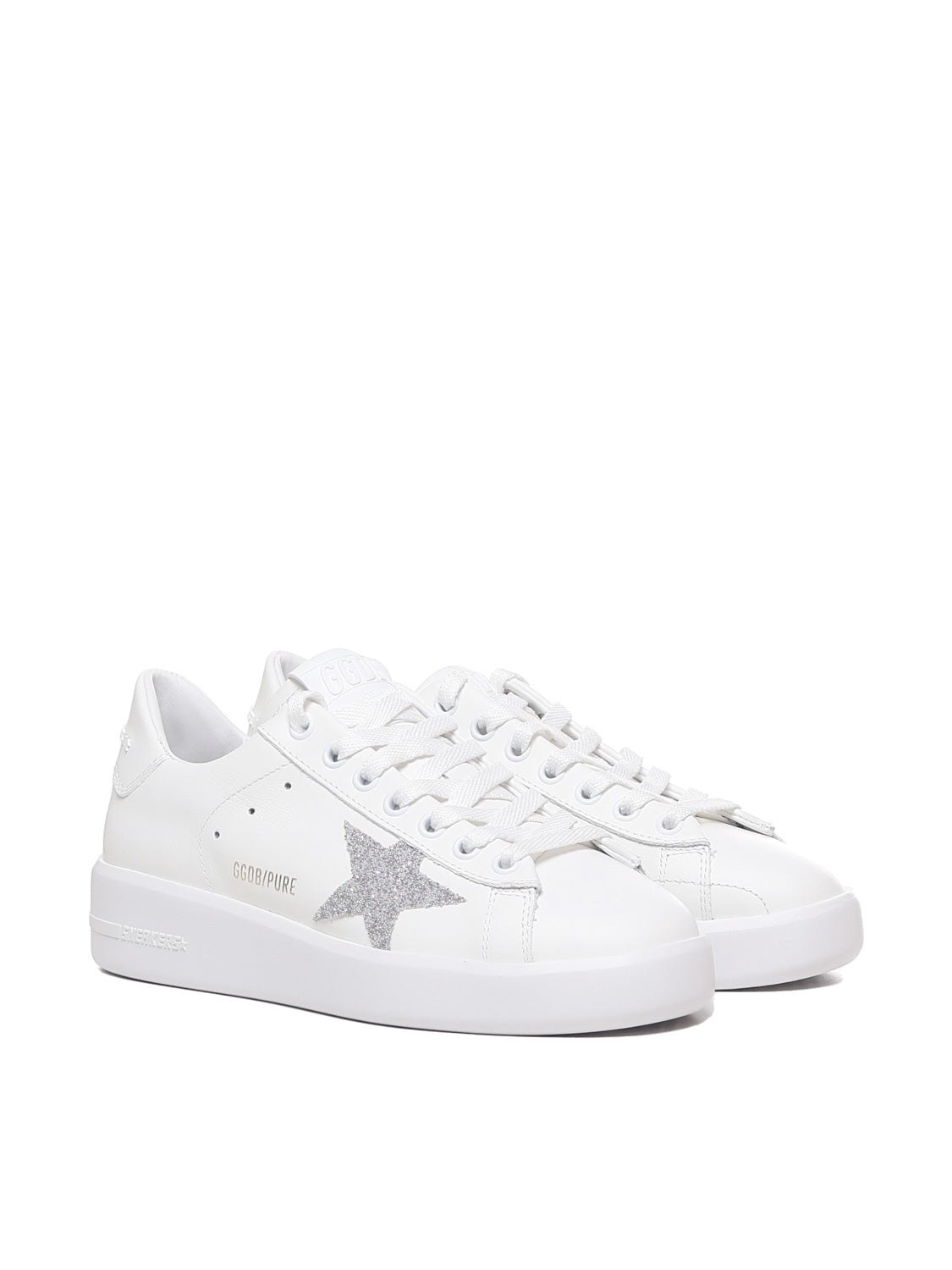 Golden Goose Sneakers White Cow Leather ; Crystal
