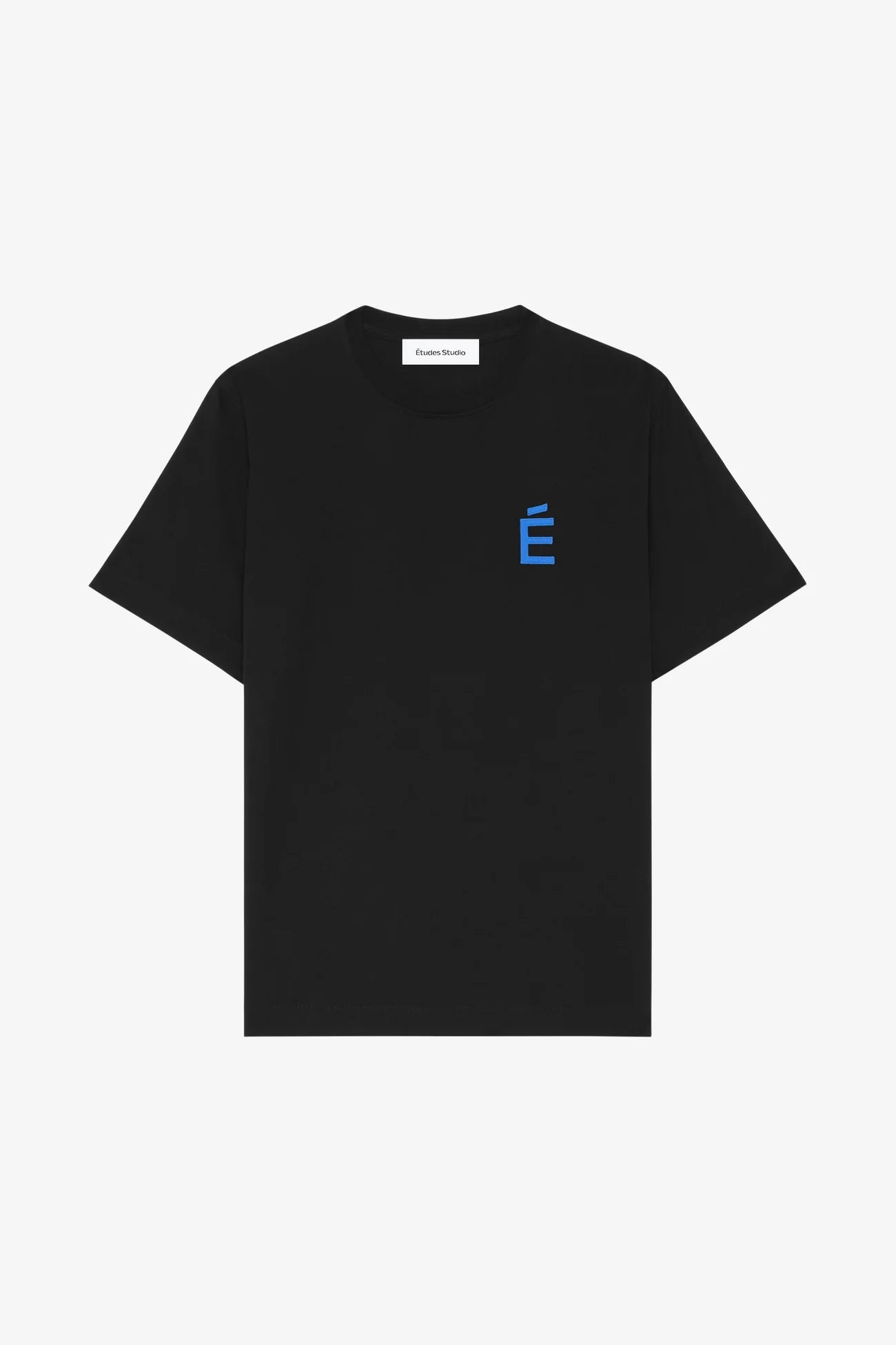 Regular T-shirt E Black Organic Cotton Tshirt