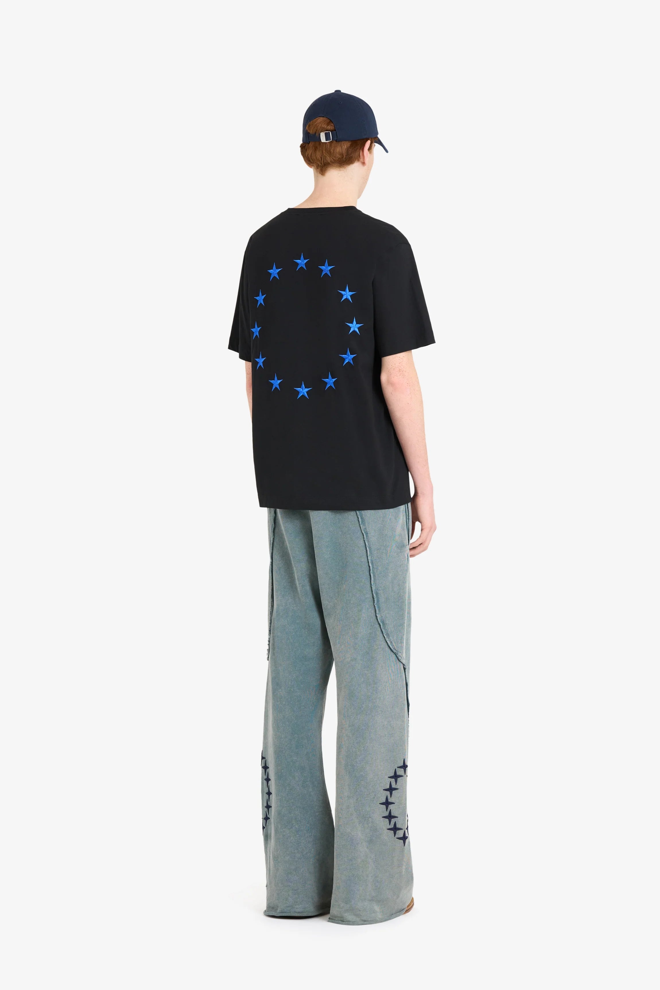 Regular T-shirt Europa Black Organic Cotton Tshirt
