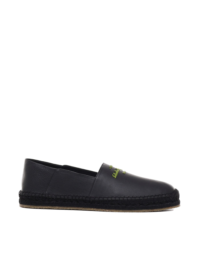 Ferragamo Flat Shoes Black Lambskin