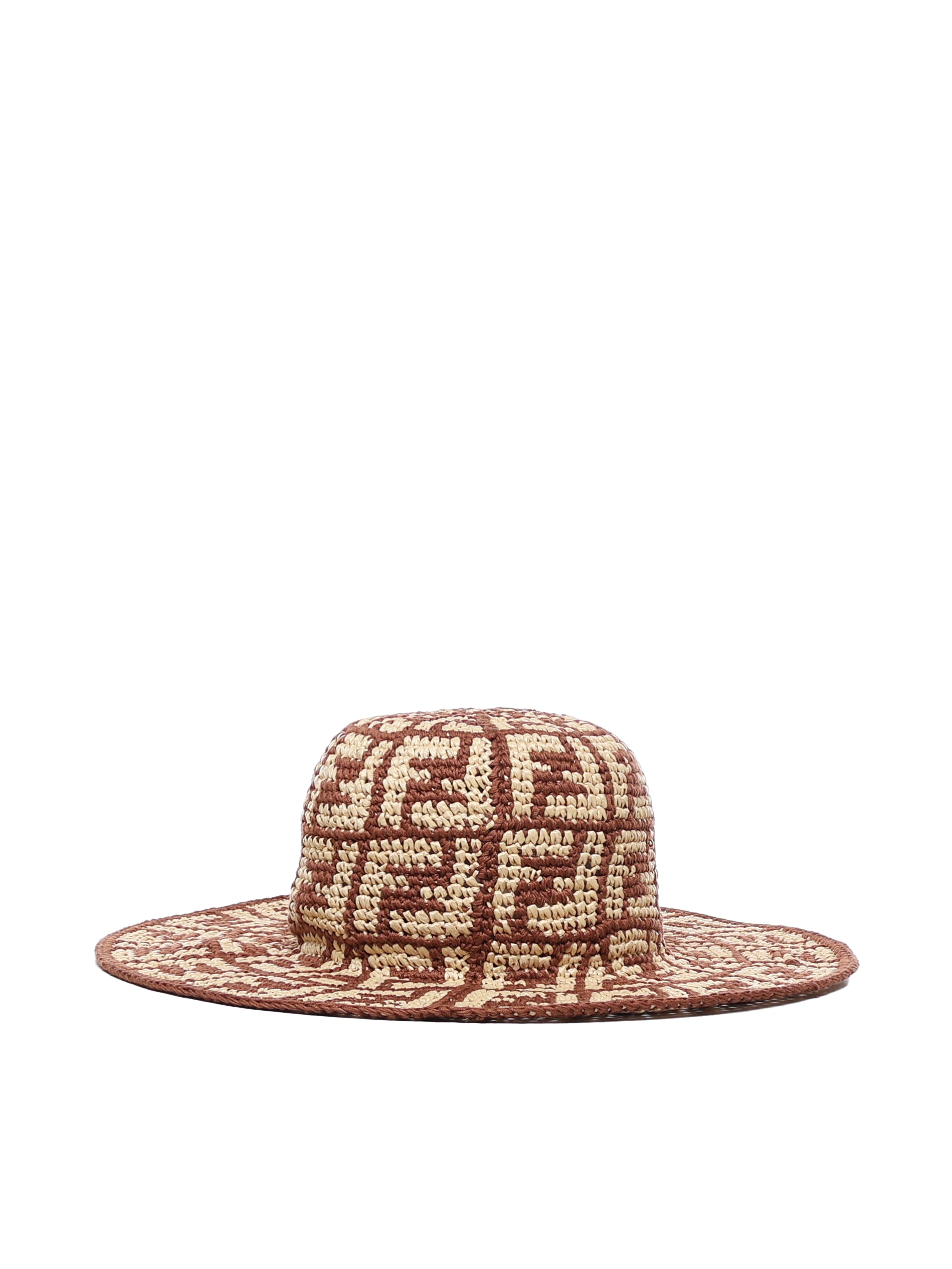 Fendi Hats Beige, Brown Cotton