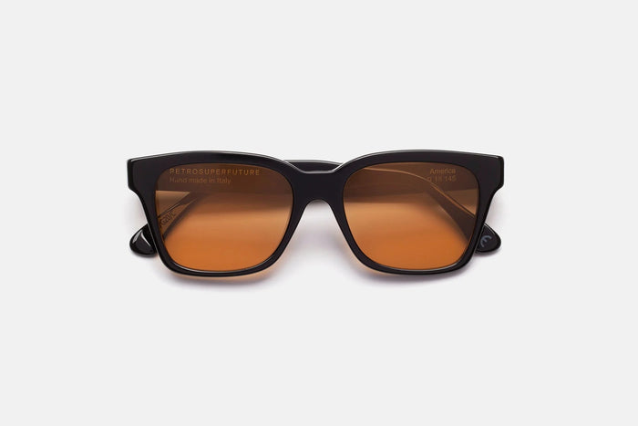 America Refined Black Acetato Nylon Glasses