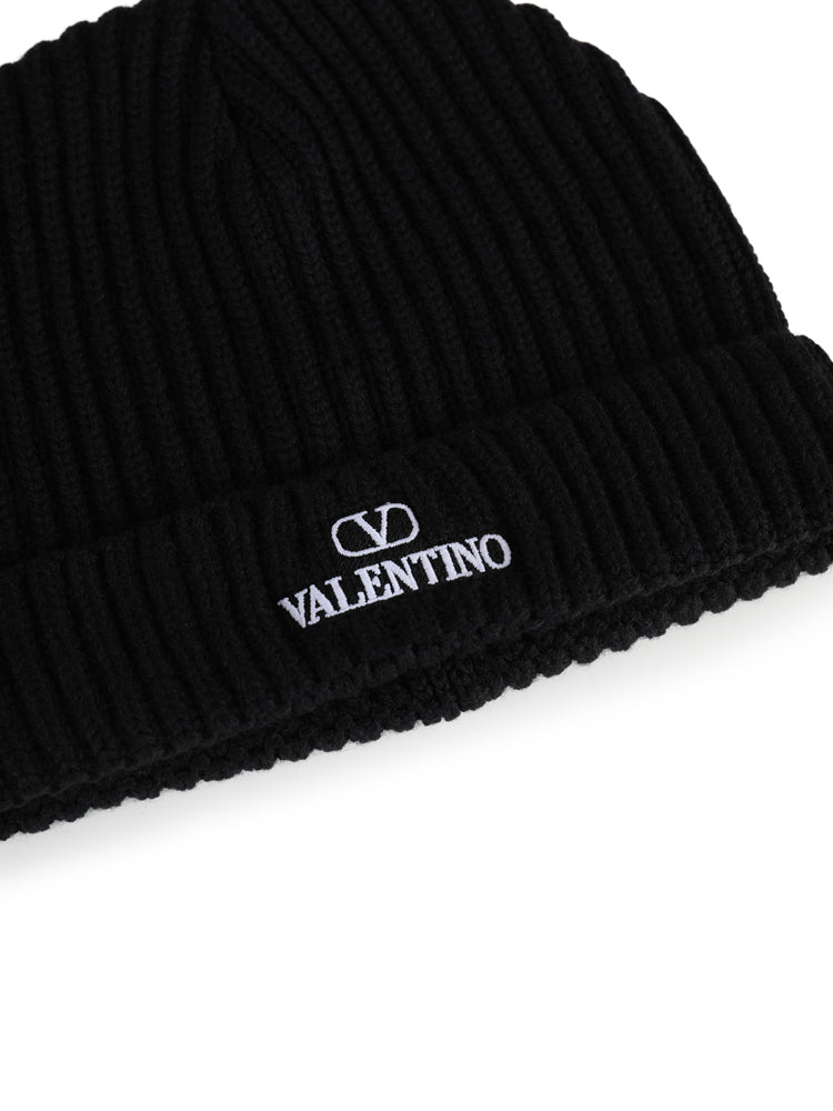 Valentino Garavani Hats Black Virgin Wool