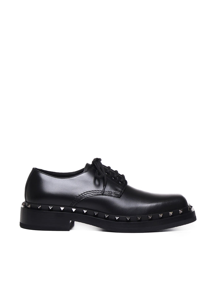 Valentino Garavani Flat Shoes Black Calfskin
