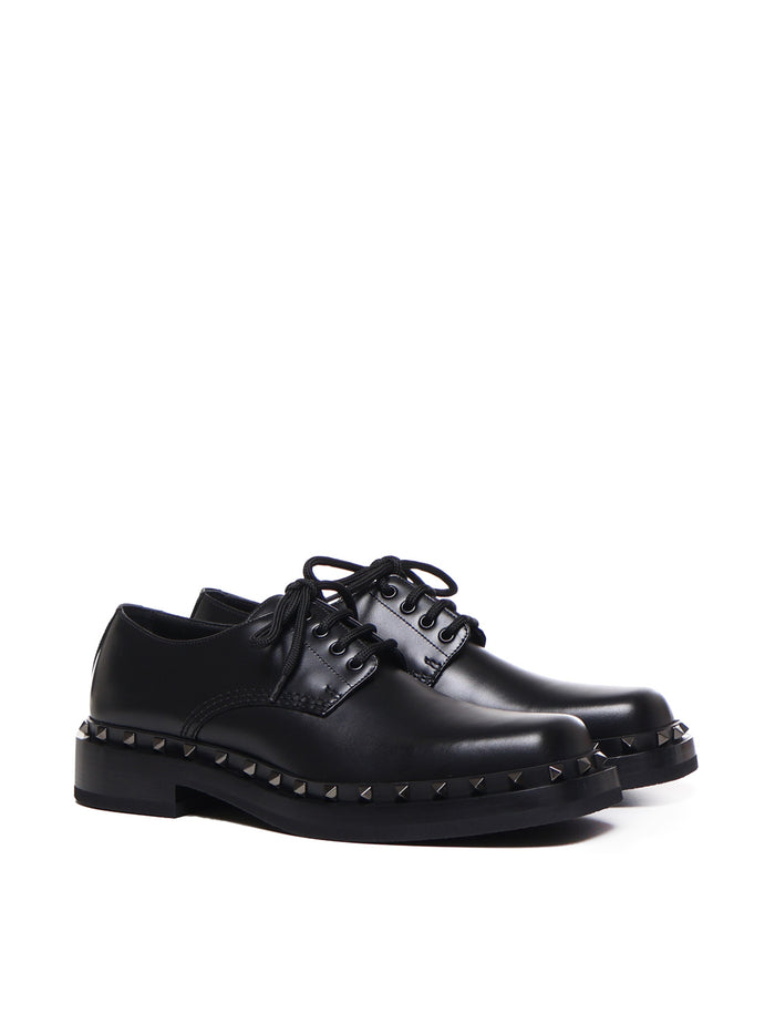 Valentino Garavani Flat Shoes Black Calfskin