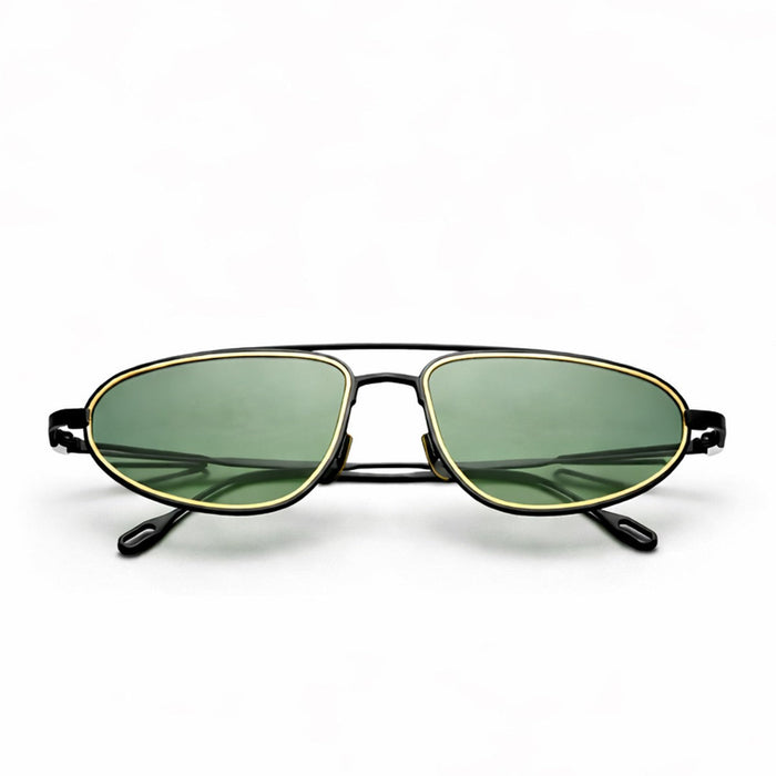 Capote Eyewear C009 Paper Clip Black Titanio Sunglasses