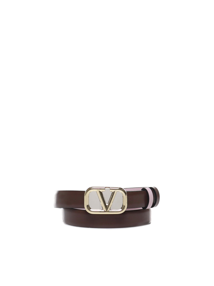 Valentino Garavani Belts Cacao/water Lilac
