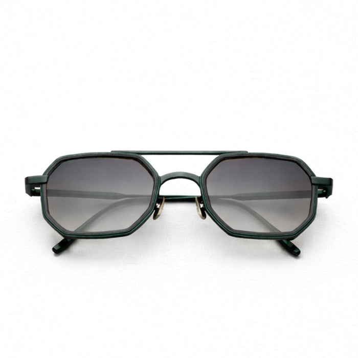 Capote Eyewear Kenaz X Satin Green Titanio Sunglasses