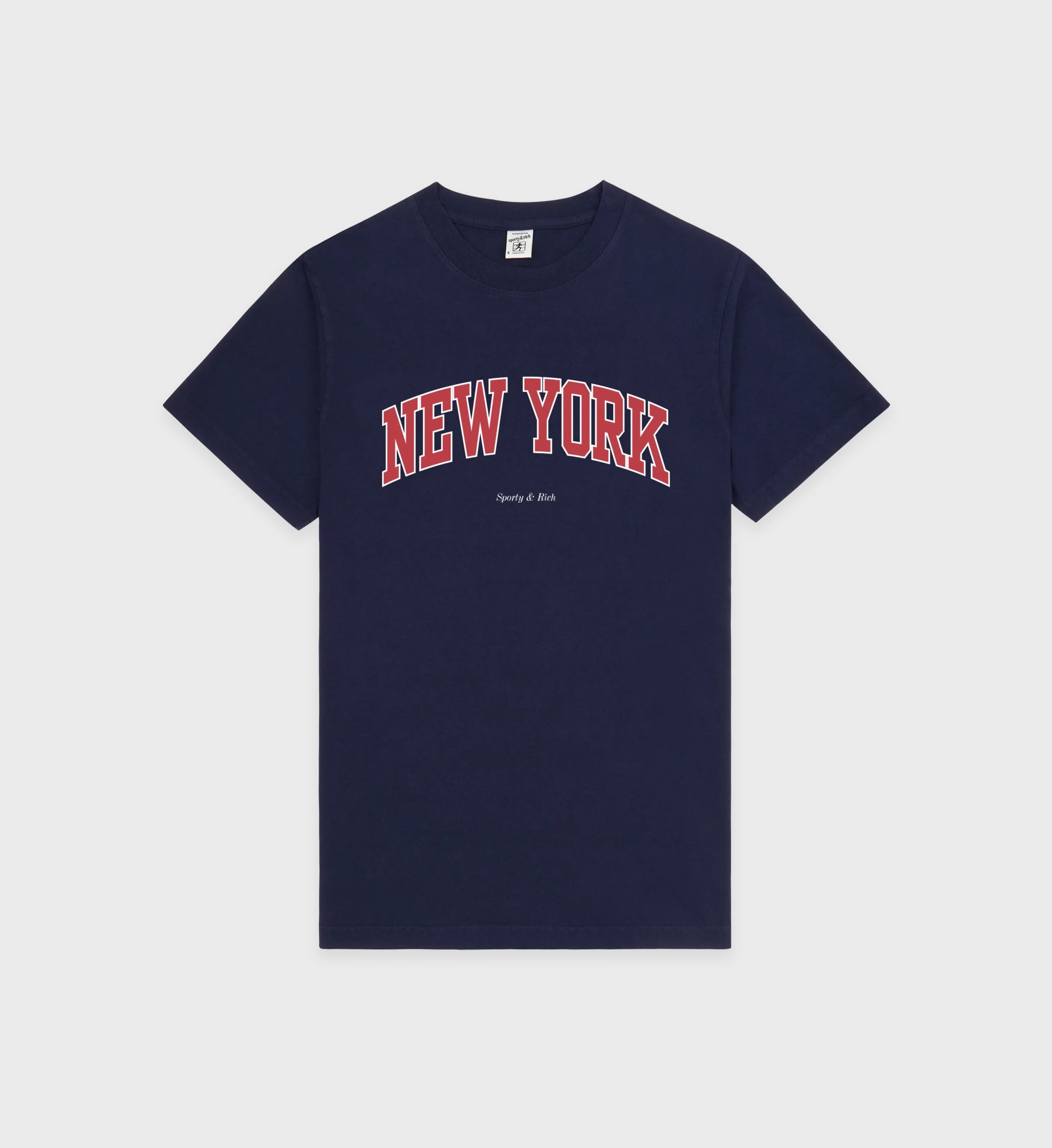 New York Ivy T-shirt Blue Cotton Tshirt
