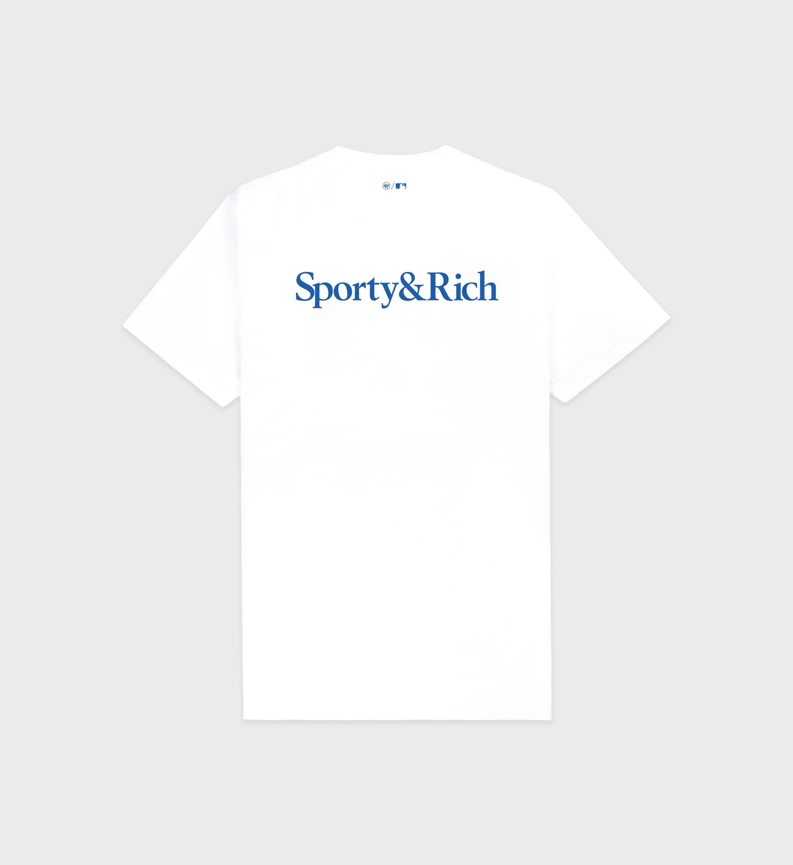 Dodgers Serif T-shirt White Cotton Tshirt