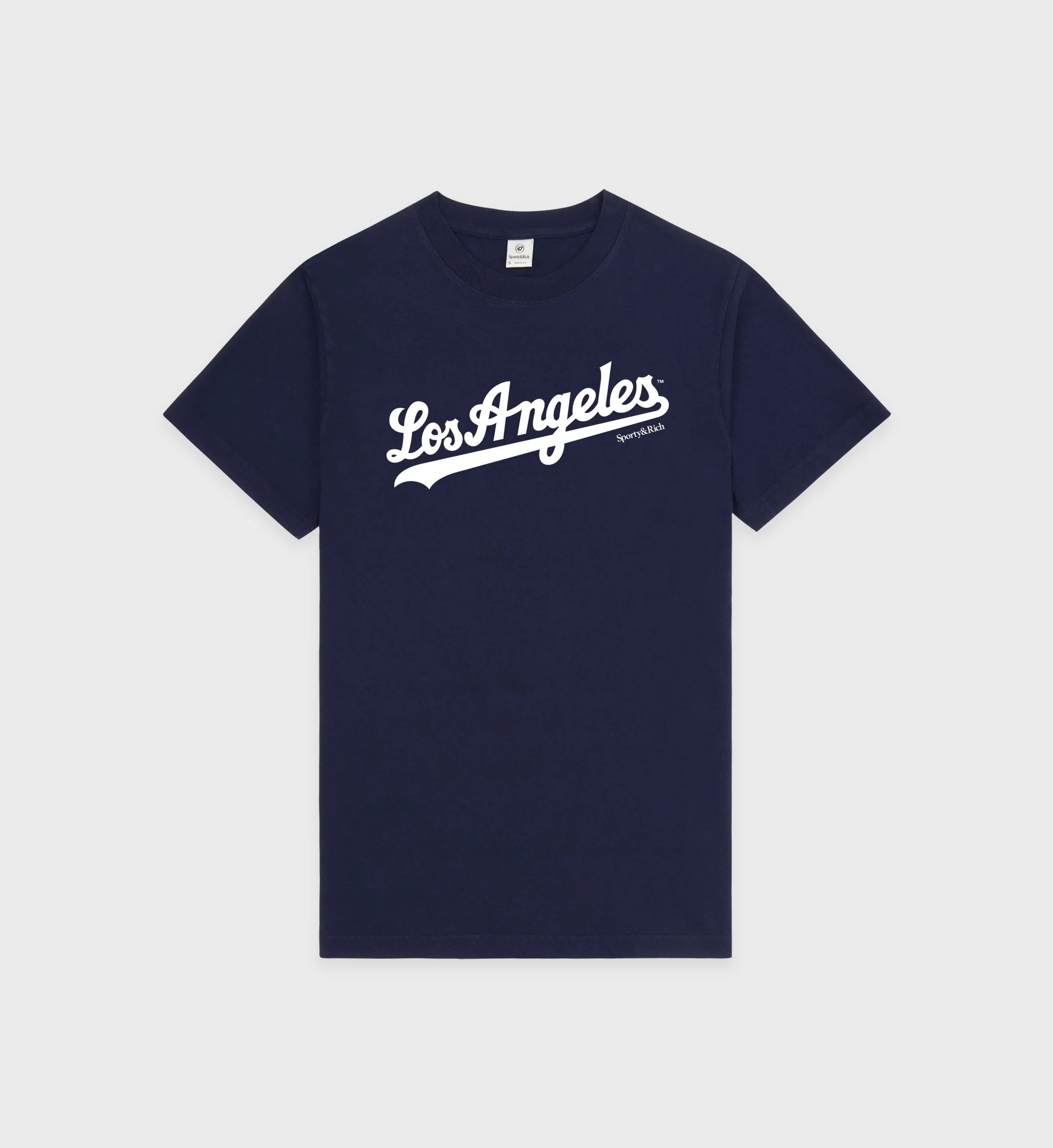 Dodgers T-shirt Blue Cotton Tshirt