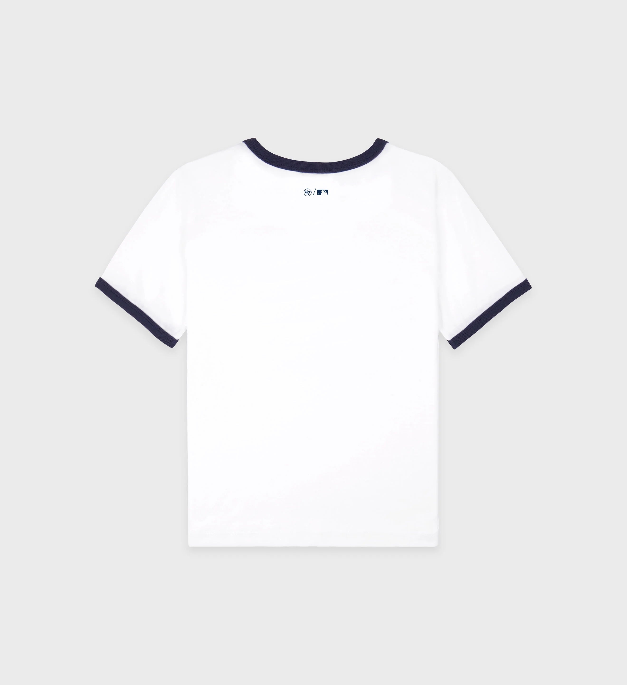 Dodgers Ringer Tee White Cotton Tshirt